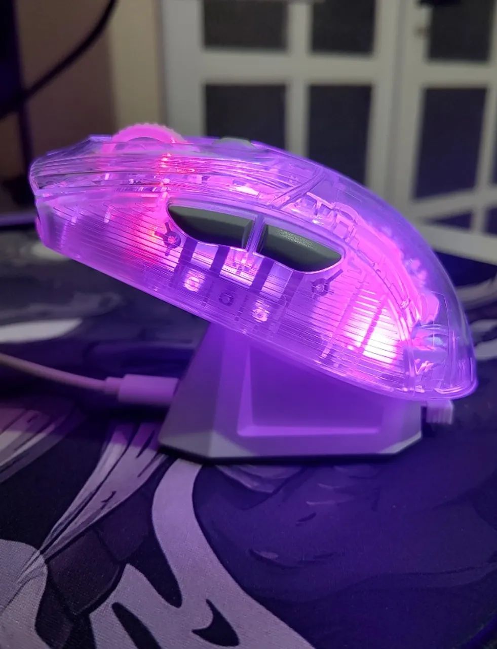 Mouse Attack Shark X2 PRO Branco - NOVO - Foto 4