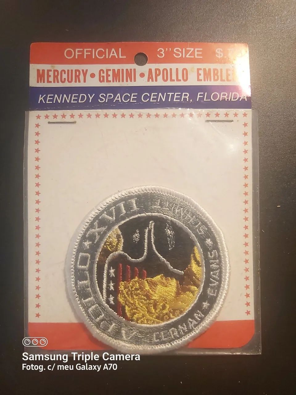 Patch Apollo XVII, 1972, última missão Apollo à lua! Original, antigo!  - Foto 2