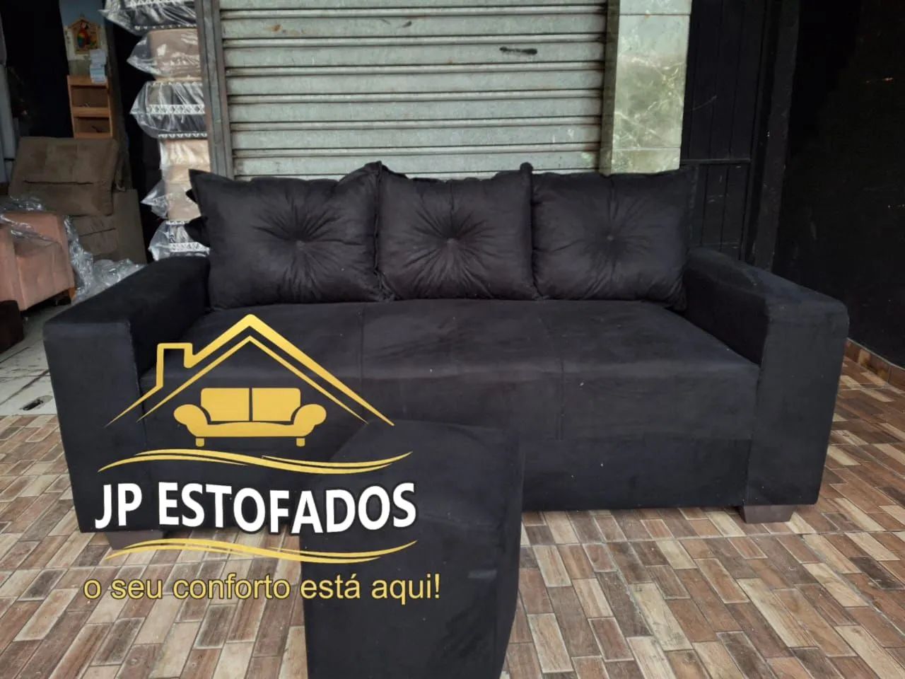 SOFÁ 3 LUGARES ENTREGA GRÁTIS  - Foto 3