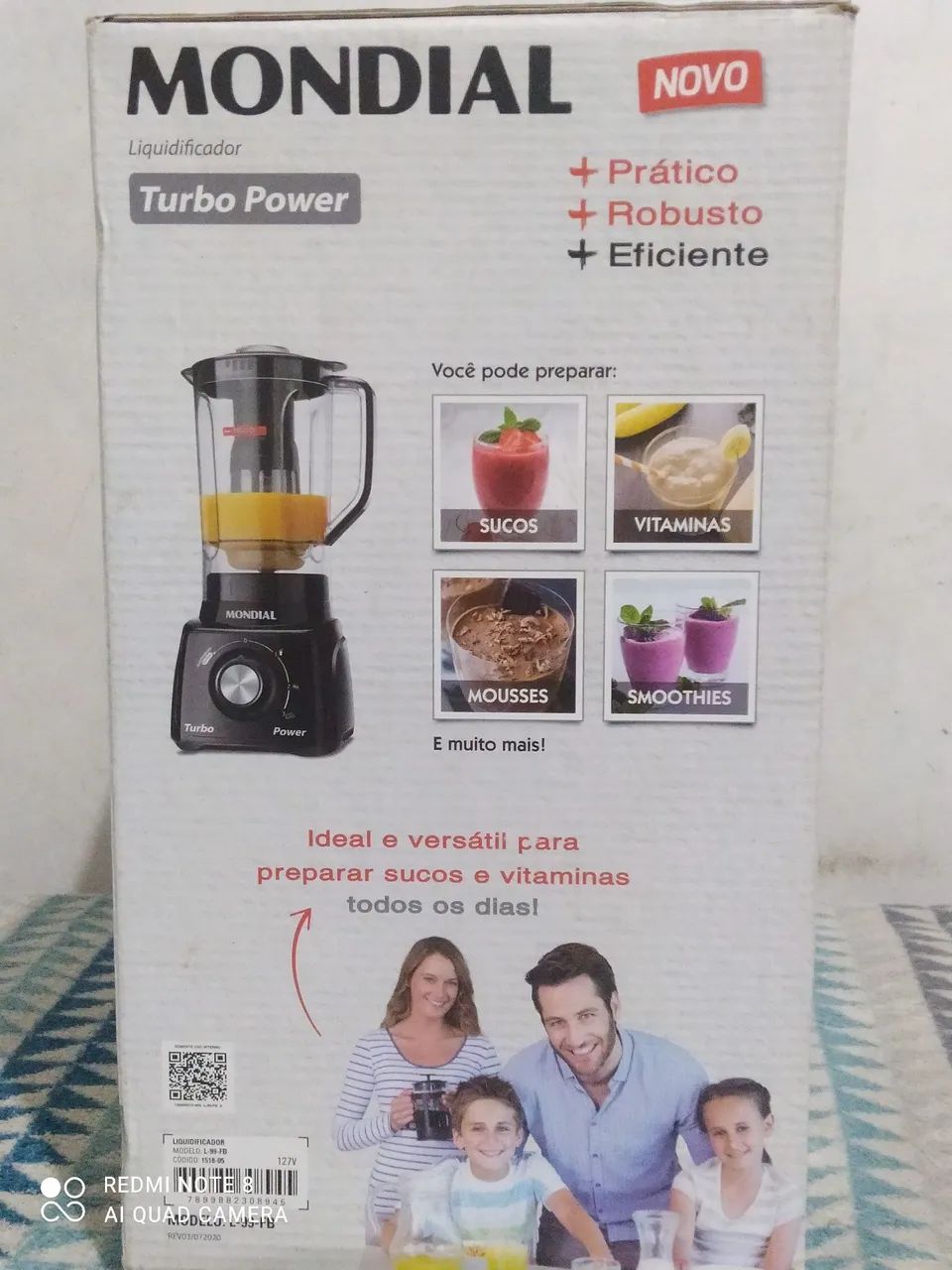 Liquidificador Mondial Turbo Power 2,2L - Novo - Foto 3