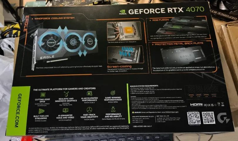 Placa de Vídeo Gigabyte RTX 4070 Eagle OC 12GB - Foto 2