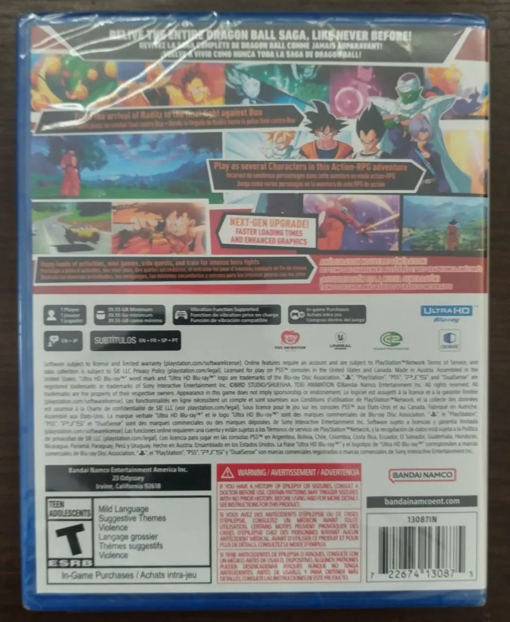 Jogo Dragon Ball Z Kakarot Ps5 Mídia Física Lacrado - Foto 2