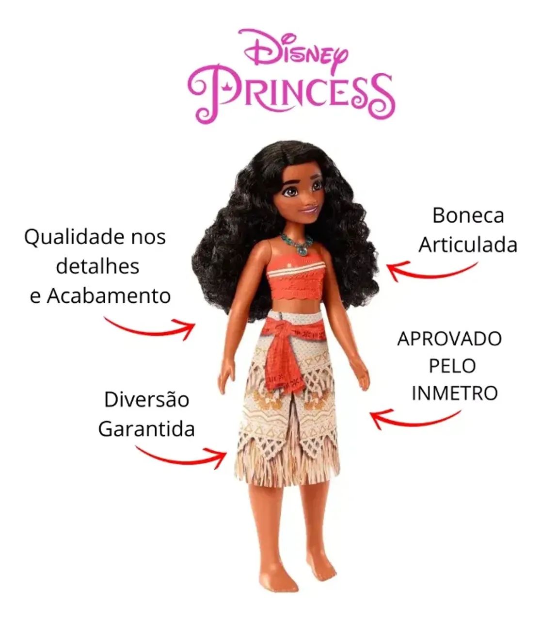 Boneca Disney Princesa Moana - Foto 4
