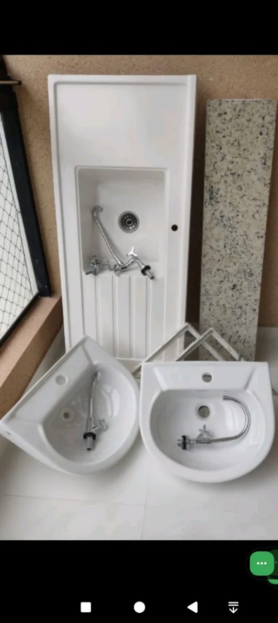 Vendo Pias de Cerâmica para banheiro, cozinha e tanque de lavar roupas a partir de R$ 150