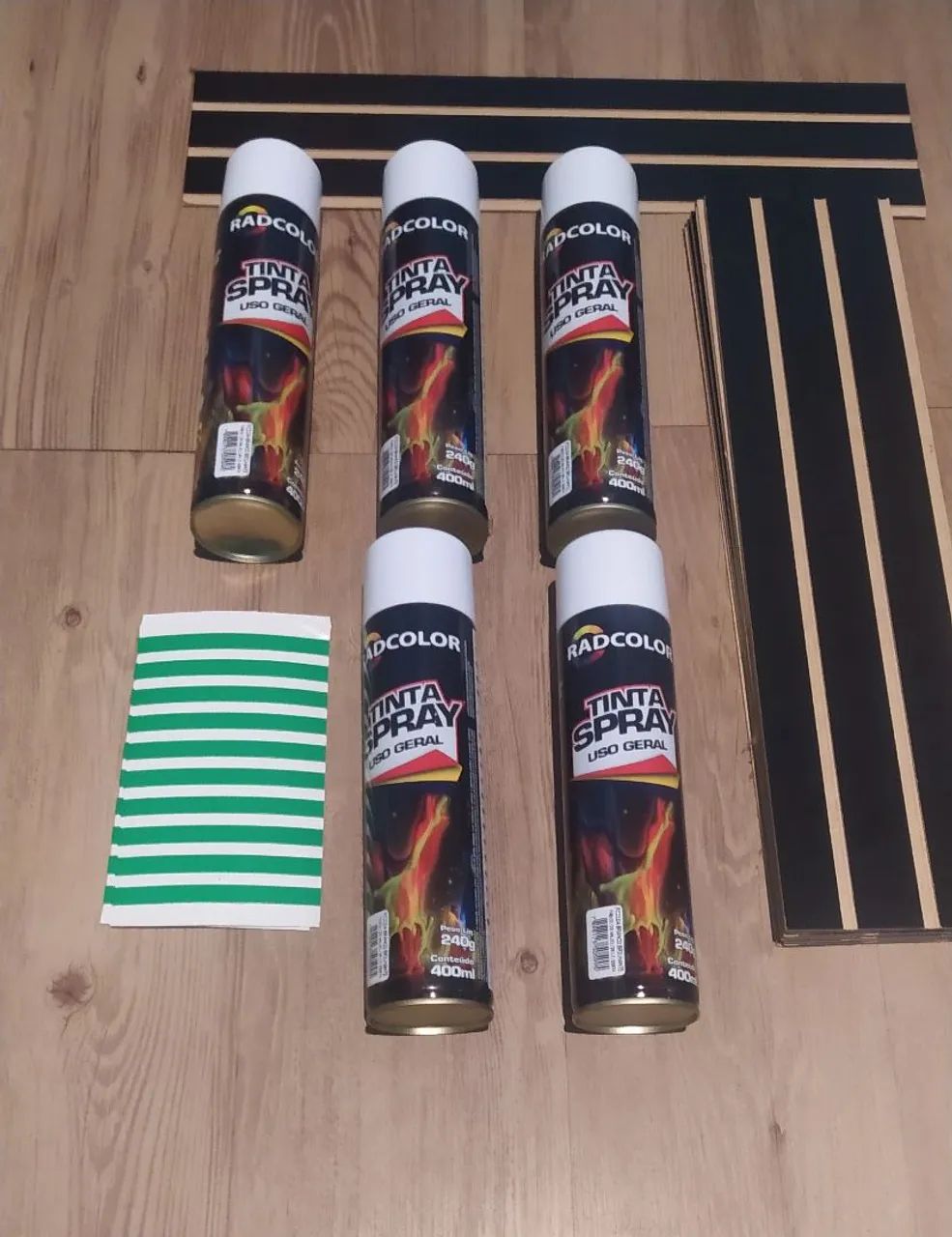 Tinta Spray Radcolor 400ml - 5 unidades Branco Brilhante 