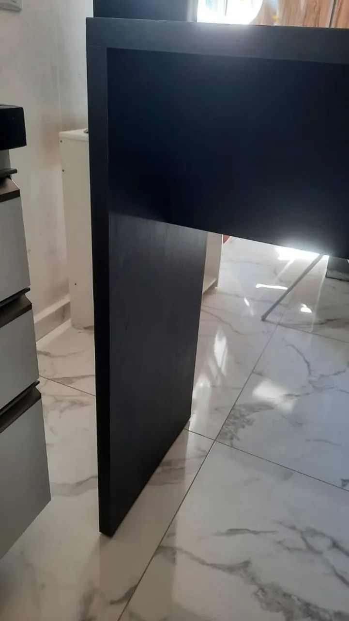 Mesa bancada madeira com nicho  - Foto 2