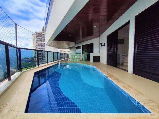 APARTAMENTO Astúrias: Piscina privativ, varanda, vista mar,5 quartos,6 banheiros,3 vagas.