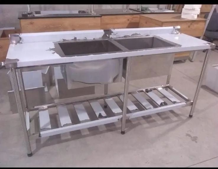 Pia de inox para cozinha industrial