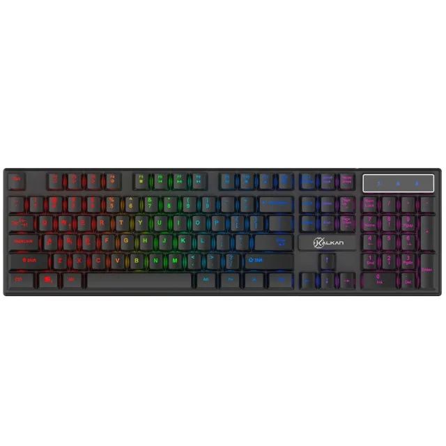 Teclado Semi-Mecânico Kalkan Hati 100 Fullsized Rainbow KLK00012 - WZetta