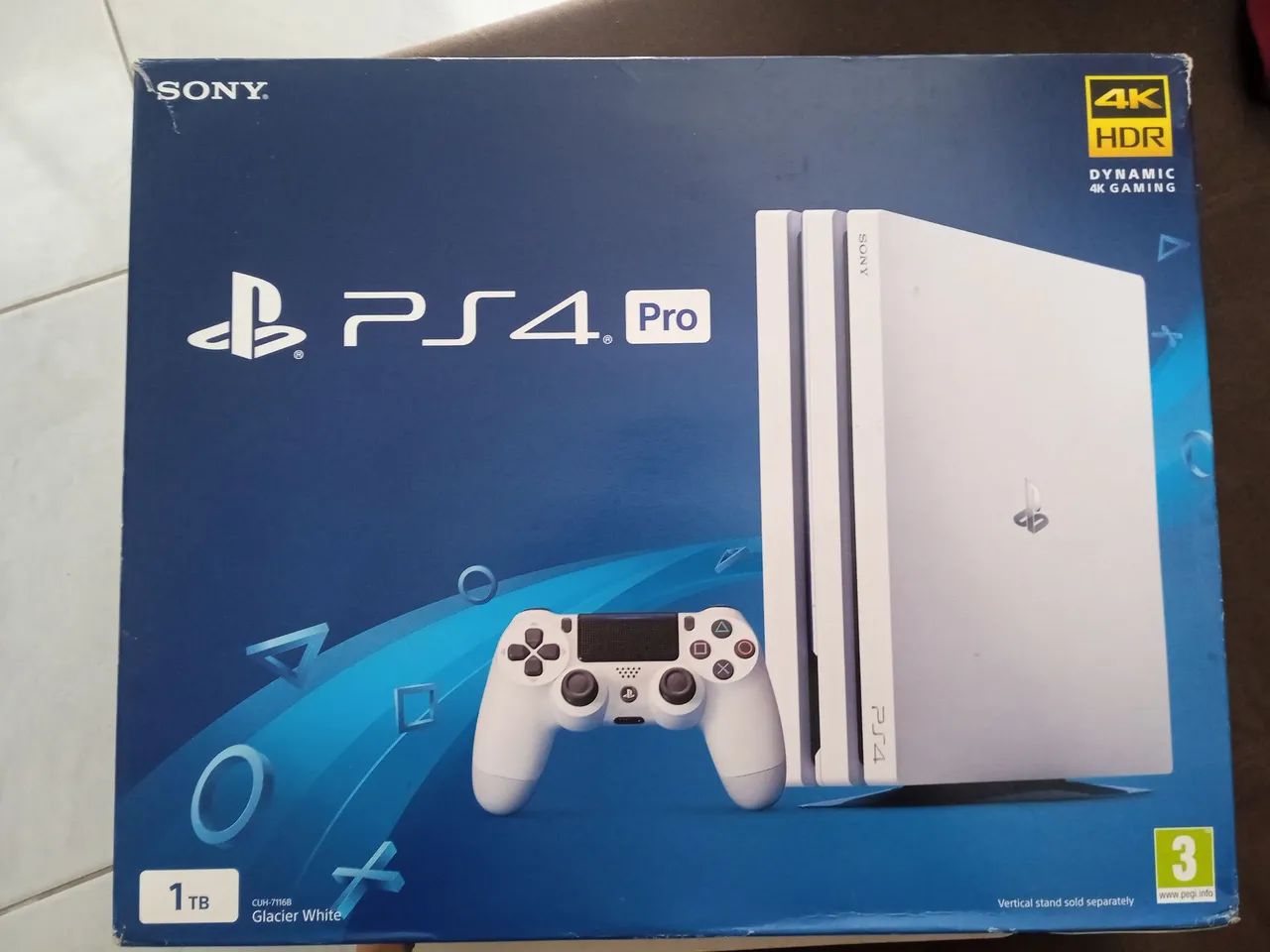 PlayStation 4 (PS4) Branco PRÓ 1 TB - Foto 4