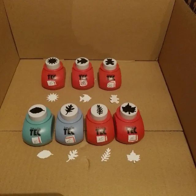 Scrapbooking Furadores de papel varios tamanhos, formas e preços