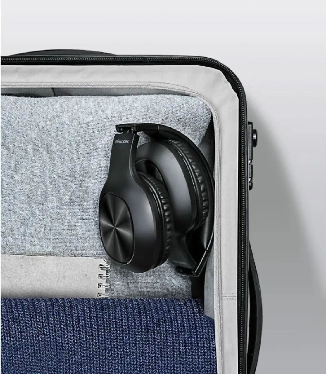 FONE profissional BLUETOOTH 5.5 MIXCDER HD901/DRIVER DE 40 MM/entrada MICRO SD/30Hs musica - Foto 3