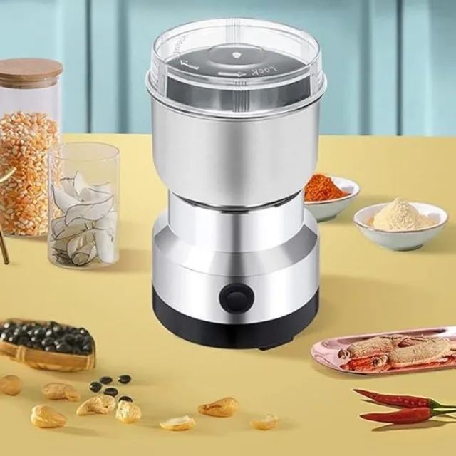Moedor Triturador Elétrico De Café Grãos 150w Aço Inoxidável - Foto 3