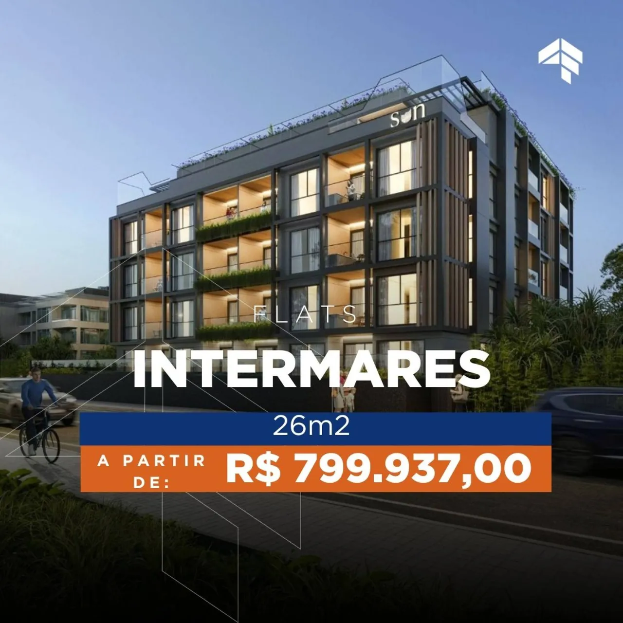 Apartamentos Beira Mar, Lofts, 2 e 3 Quartos à venda, 26 m² a partir de R$ 799.937,28 - In