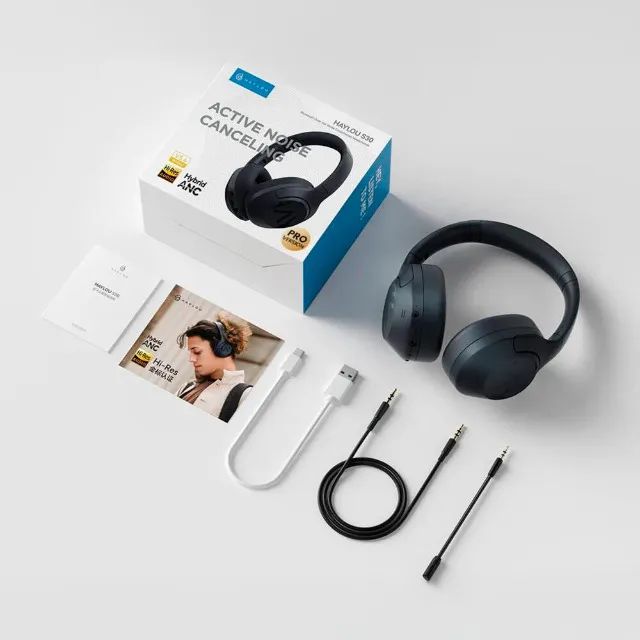 Headpgone Sem Fio Haylou S30 Pro com Microfone Anc Bluetooth 5.4 Azul, 12x 25,26 - Foto 5