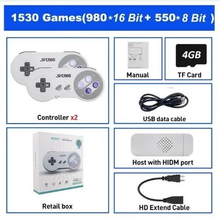 Super Nintendo Gamestick com 1500 jogos - Foto 4