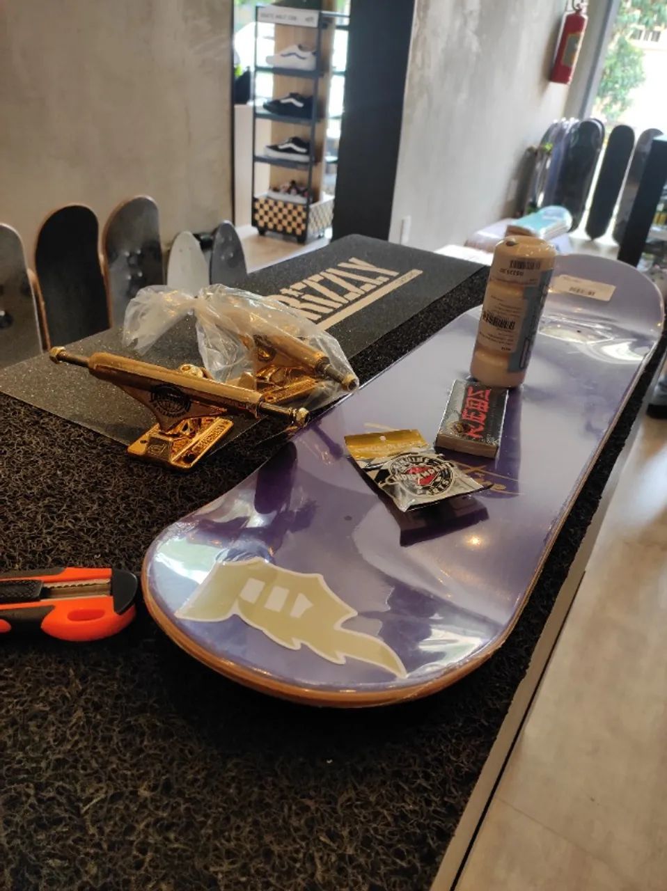 Skate Montado Profissional Importado - Primitive, Independent, Ricta, Red Bones (Completo) - Foto 5