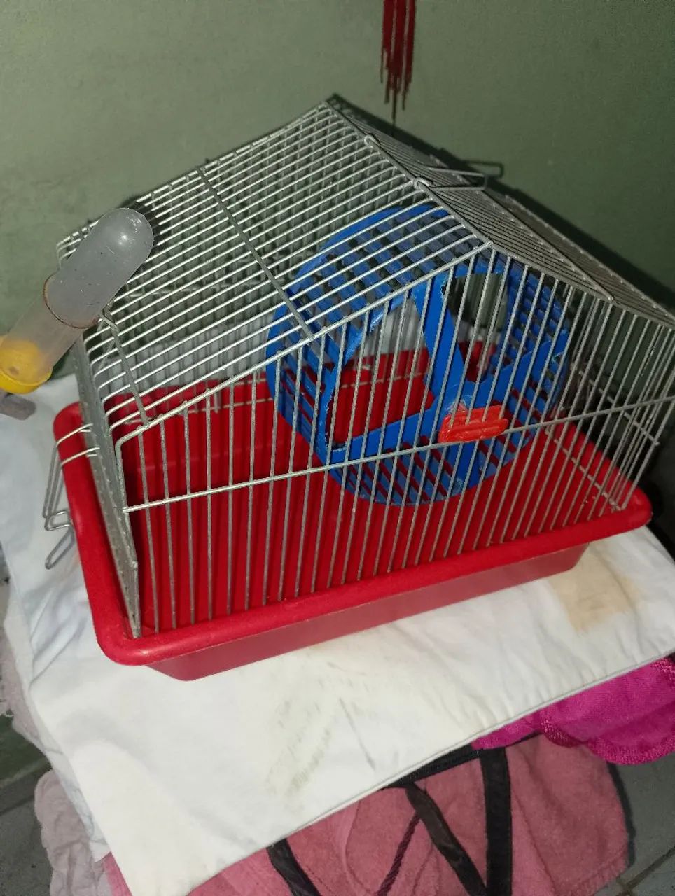 Gaiola para Hamster com acessórios. ( Nova ). (  33    compr  X 24  altura X 20 largura.
