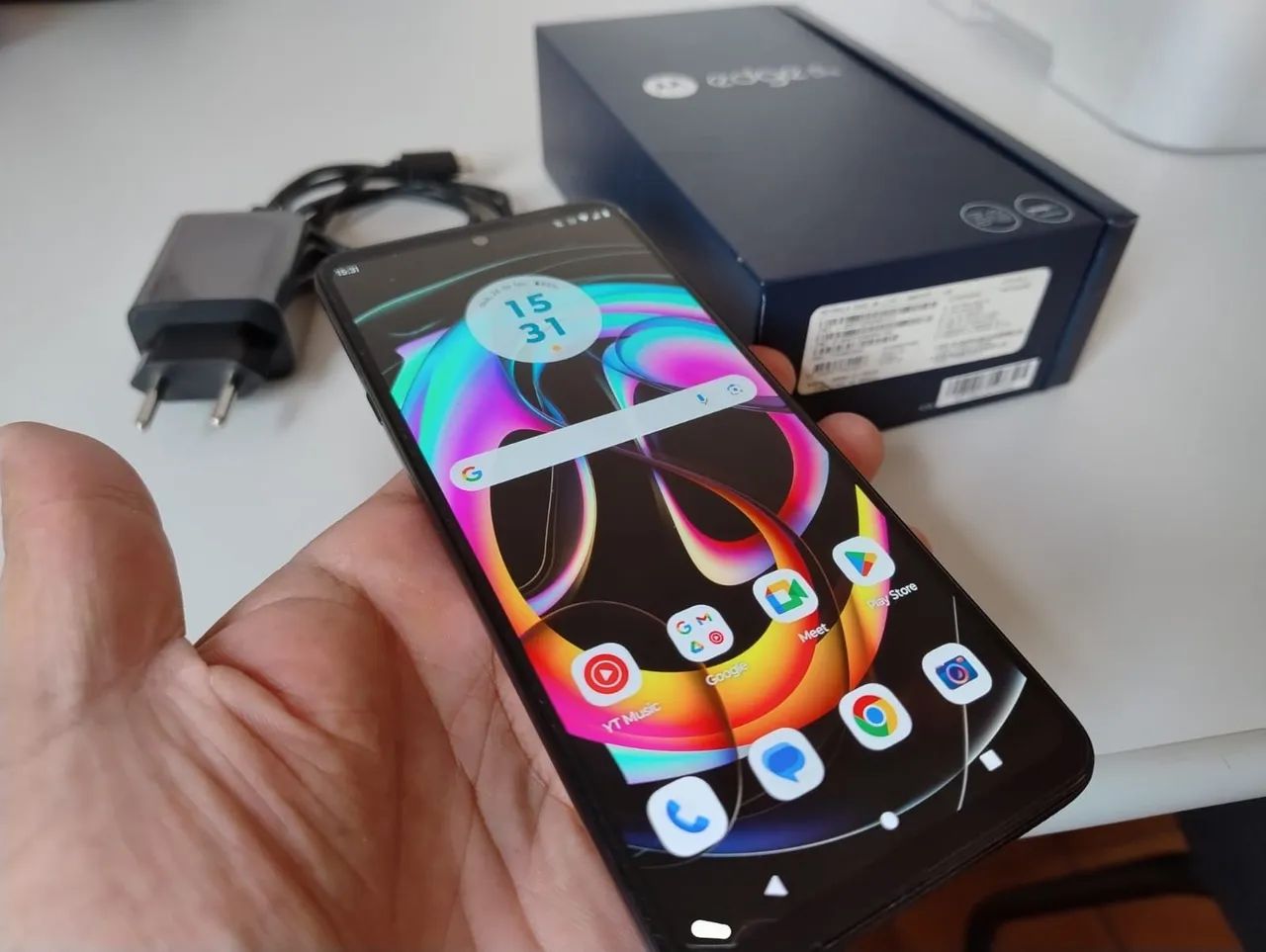 CELULAR MOTOROLA EDGE 20 LITE BARATO USADO COM DETALHES SEM DEFEITO 