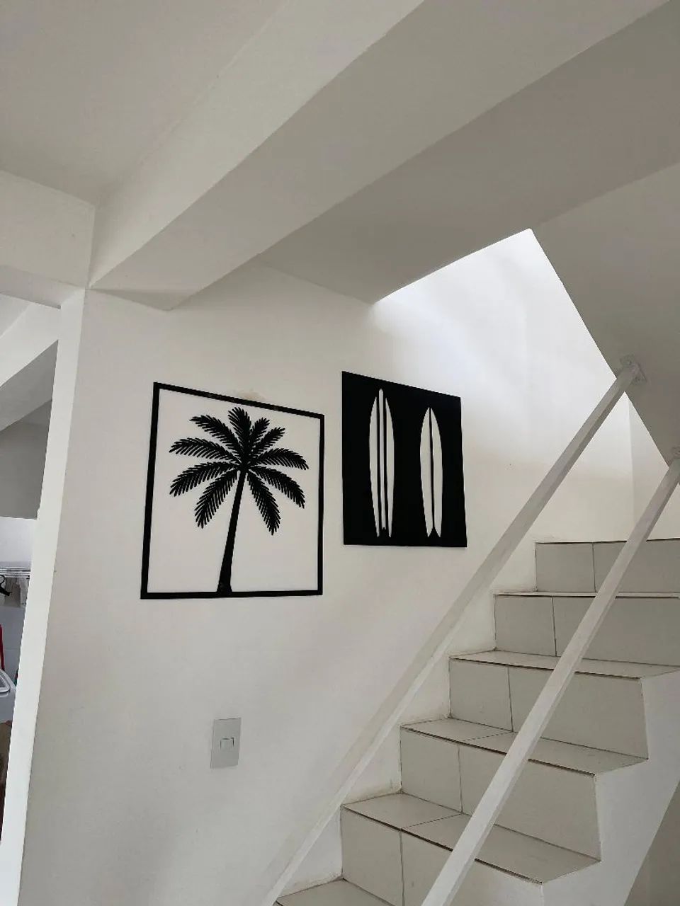 Quadros Decorativos Surf e Palmeira