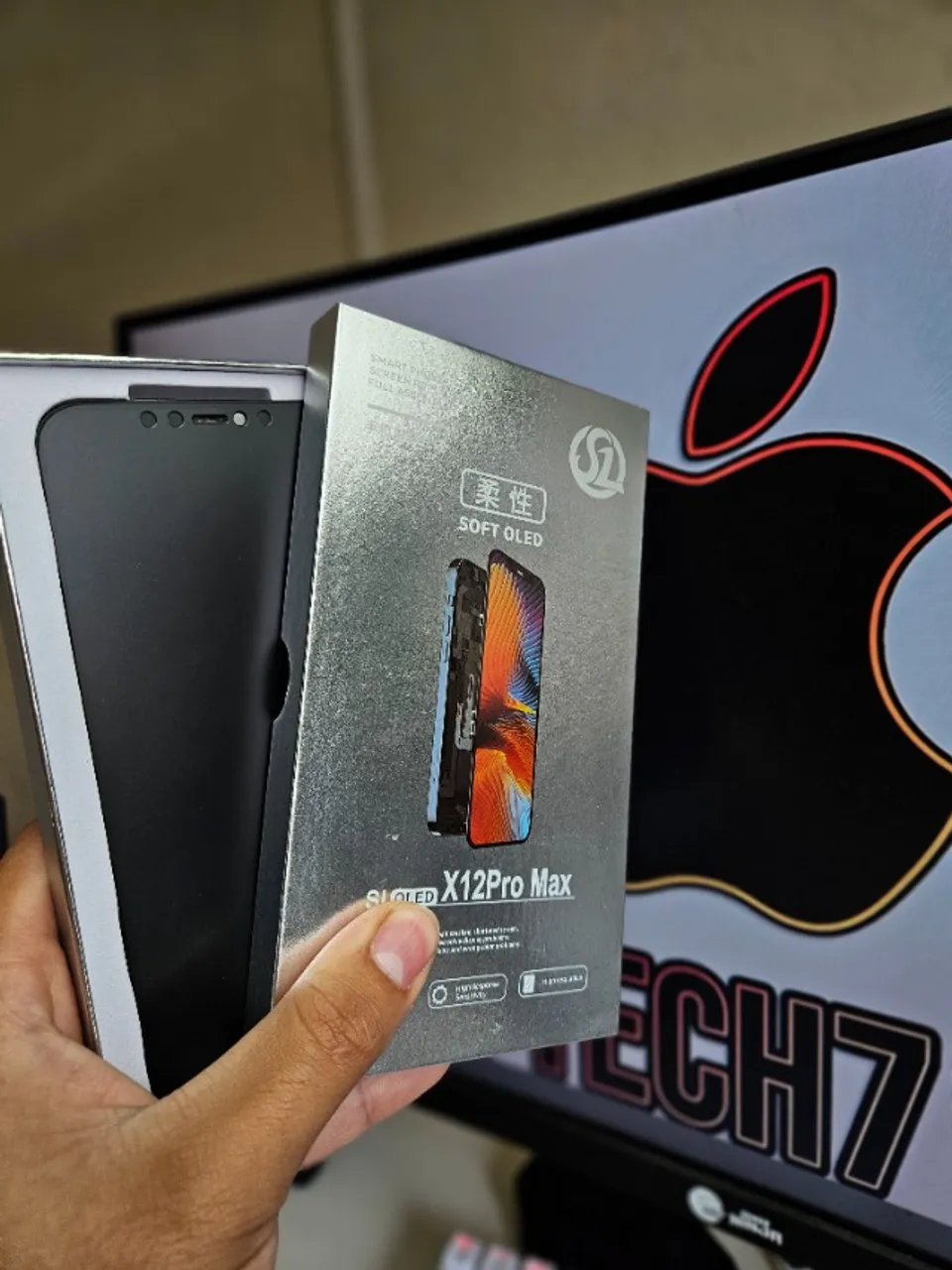 Tela iPhone 12 Pro Max PREMIUM Sem aviso de peça substituida