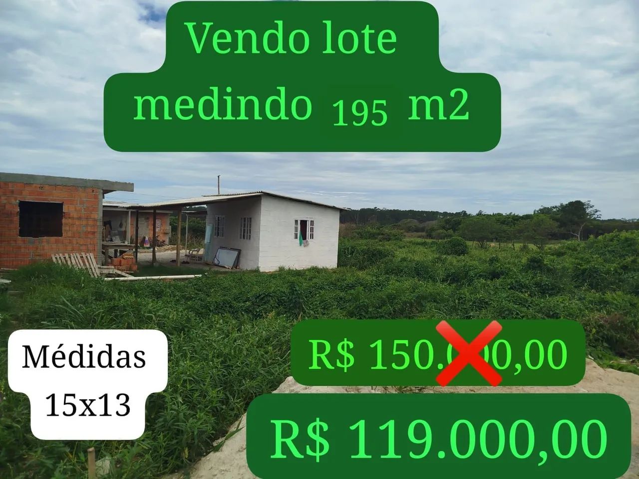 Terreno com 15x13 no rio vermelho, a 200 metros da João Goalberto soares. 