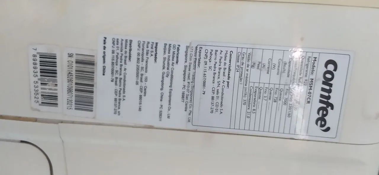 Ar Condicionado Split Comfee 7000 BTUs - Foto 3