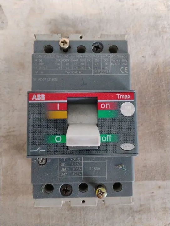 Disjuntor ABB Tmax 125A