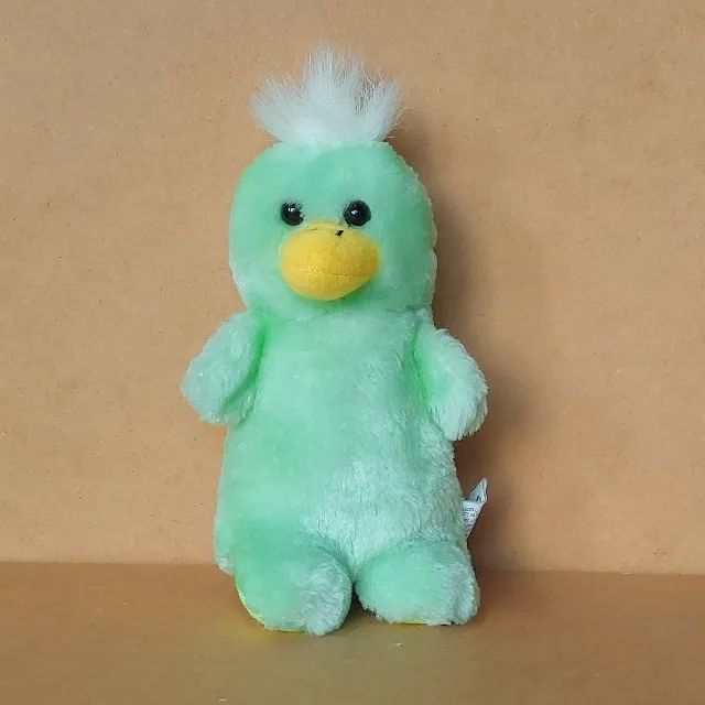 brinquedo - pelúcia ave verde (usada)
