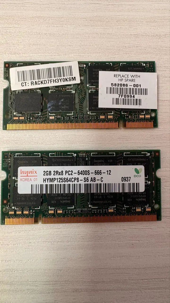 Memória Notebook 2gb 