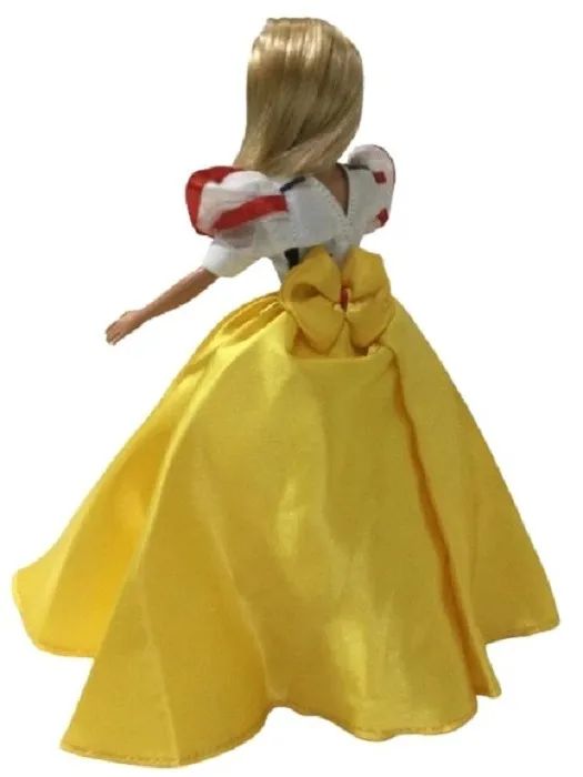 Vestido Para Boneca Barbie Branca De Neve Ler Anuncio - Foto 6