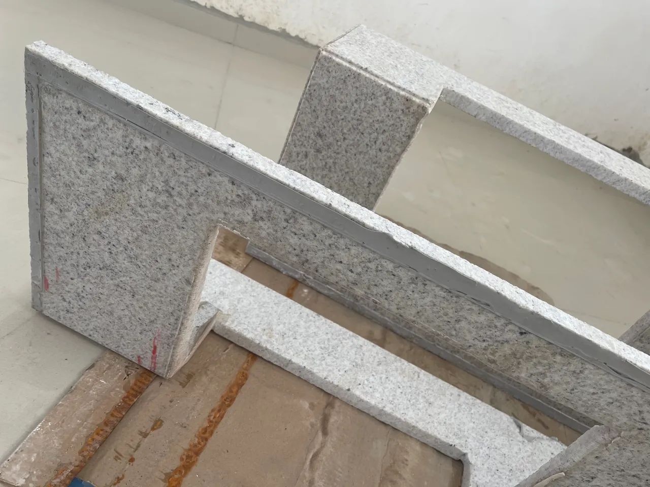 Bancada banheiro granito branco Siena  - Foto 5