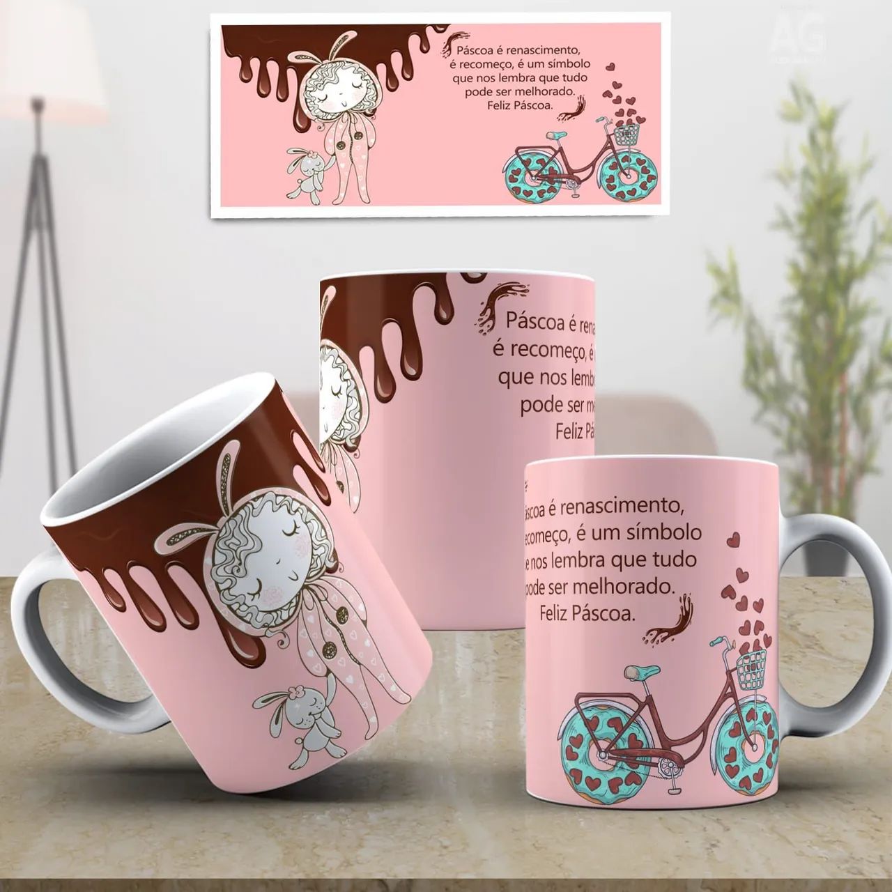 Canecas personalizadas Páscoa,tem fotos,desenhos,datas comemorativas,fotos,chá revelação.. - Foto 6