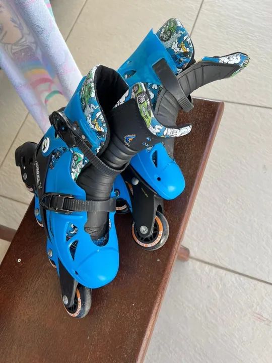 Patins Infantil Tamanho 33 a 36 - Hot Wheels