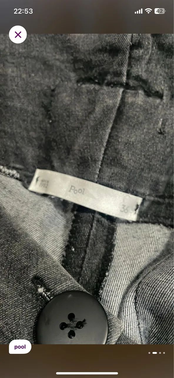 Shorts jeans preto - Foto 2