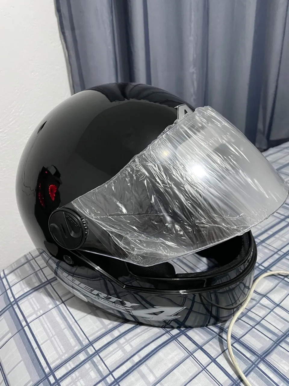 Capacete de Moto Preto Novo