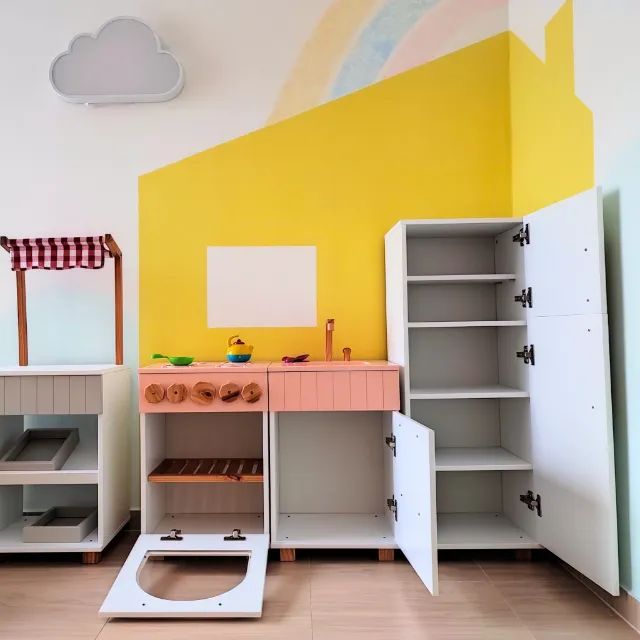 Cozinha infantil de madeira - Foto 2