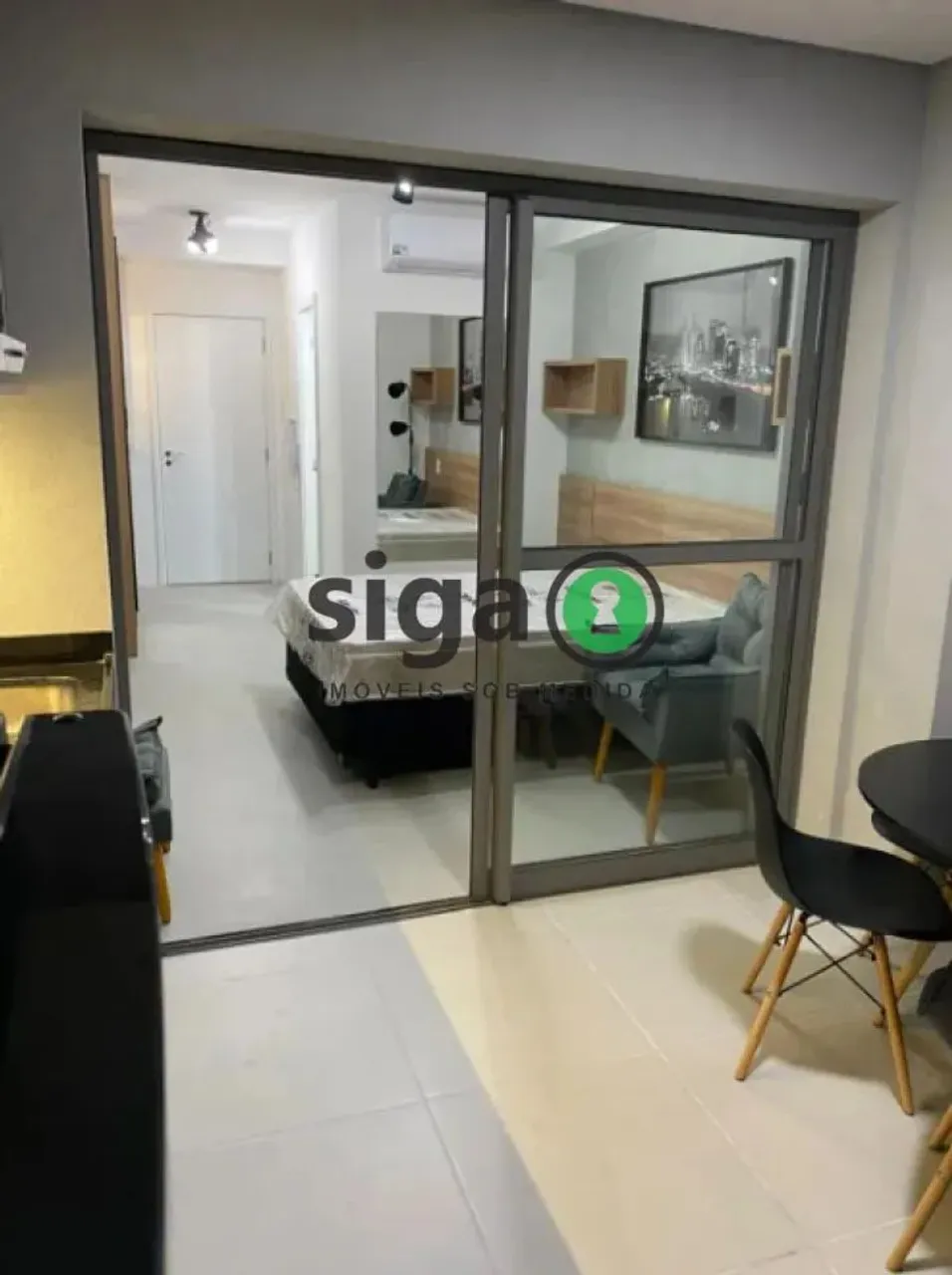 Studio para locação no Broklin- 32m², 1 quarto, 1 vaga