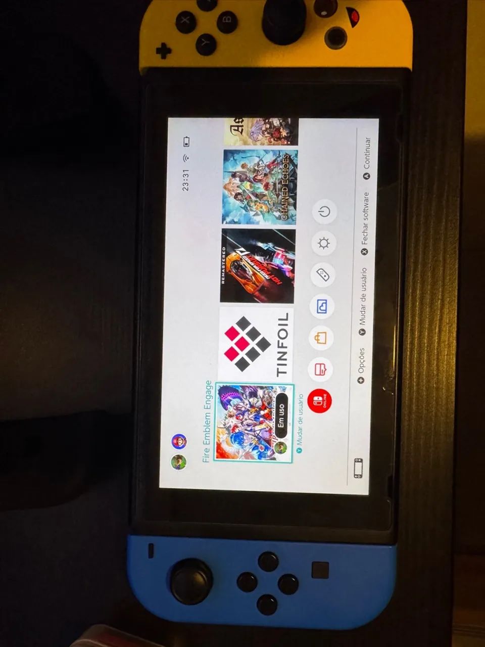 Nintendo Switch V1 Desbloqueado + Cartão 256GB + Joy-Cons Fortnite - Foto 2