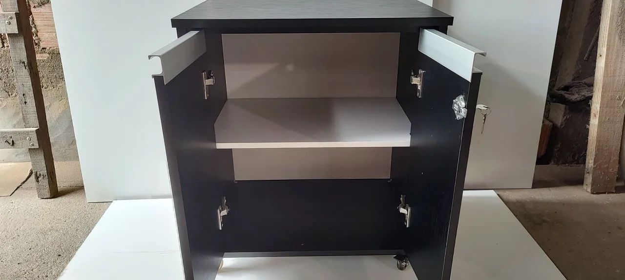 Armários para escritório 100% MDF 18mm, preto r$850 à vista com entrega - Foto 3