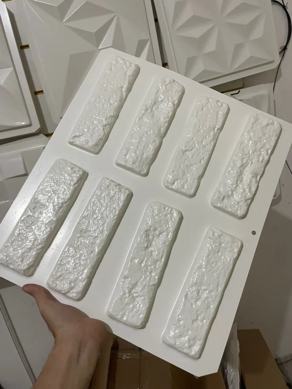 Forma molde gesso 3D 39x39cm