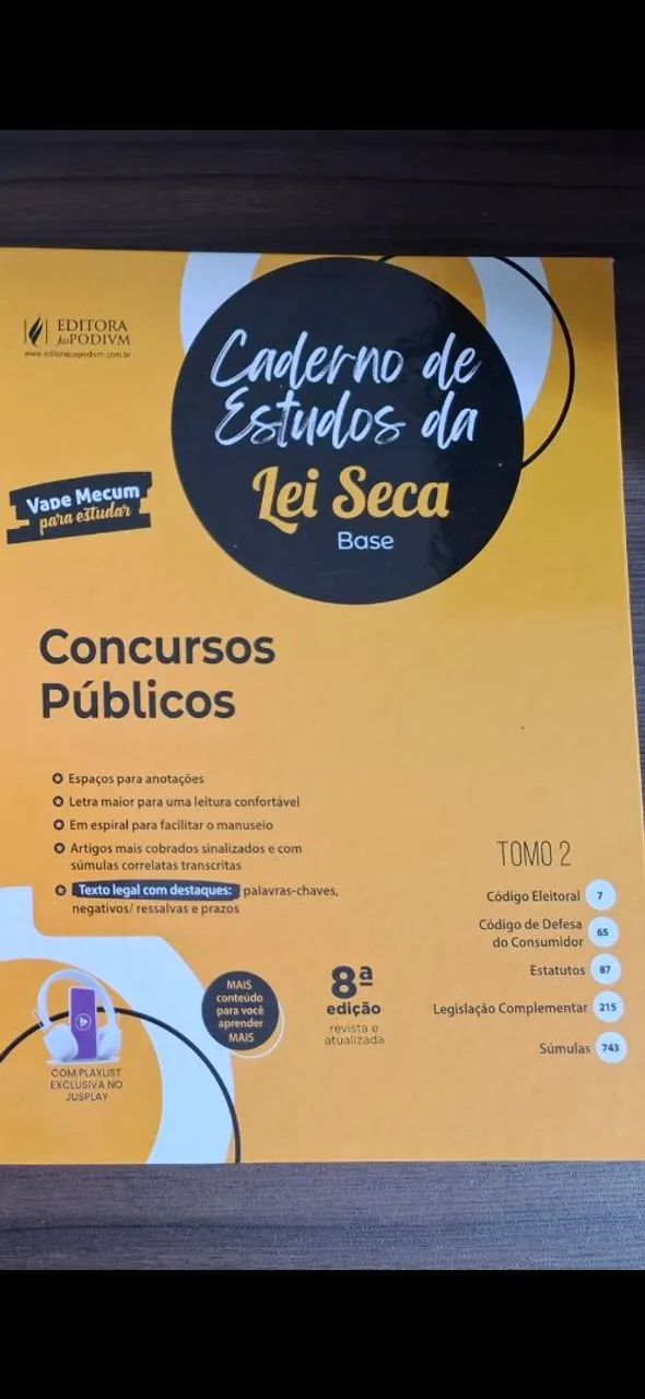 Cadernos de Lei Seca editora Juspodivm, 8° edição - Foto 3