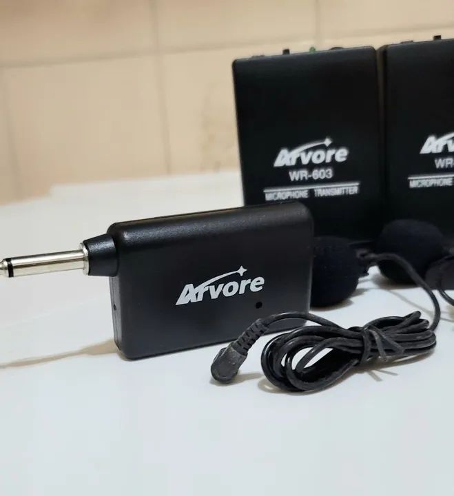 MICROFONES SEM FIO LAPELA E RECEPTORES - ÁRVORE WR-603 - Foto 5