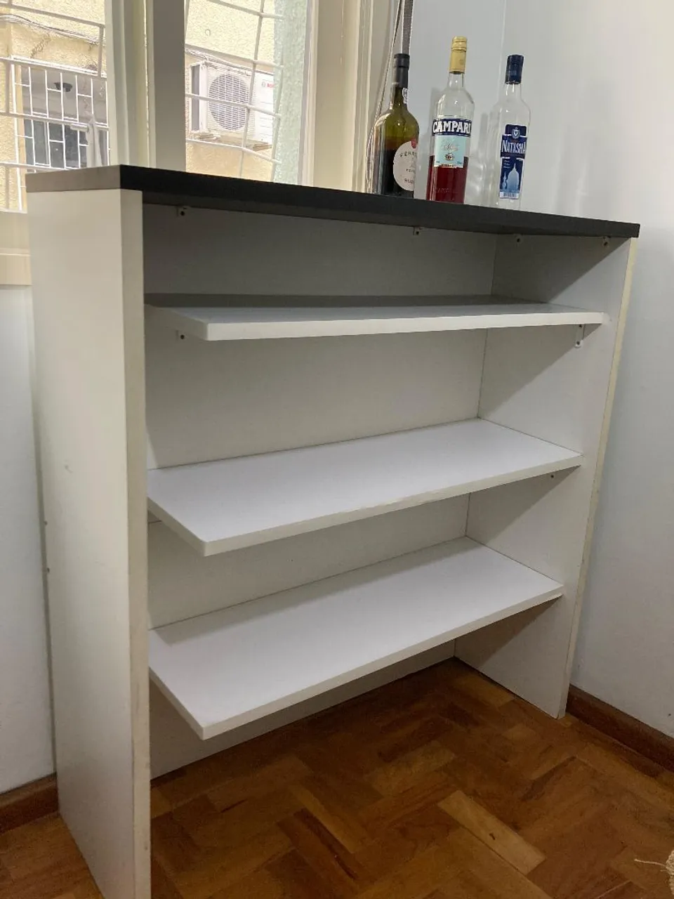 Móvel Bar Estreito com Prateleiras - Ideal para Apartamento