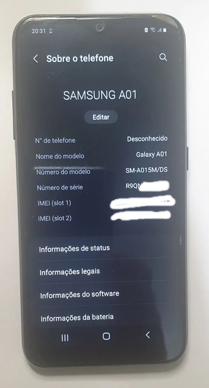 Smartphone Samsung A01 - usado - Foto 4