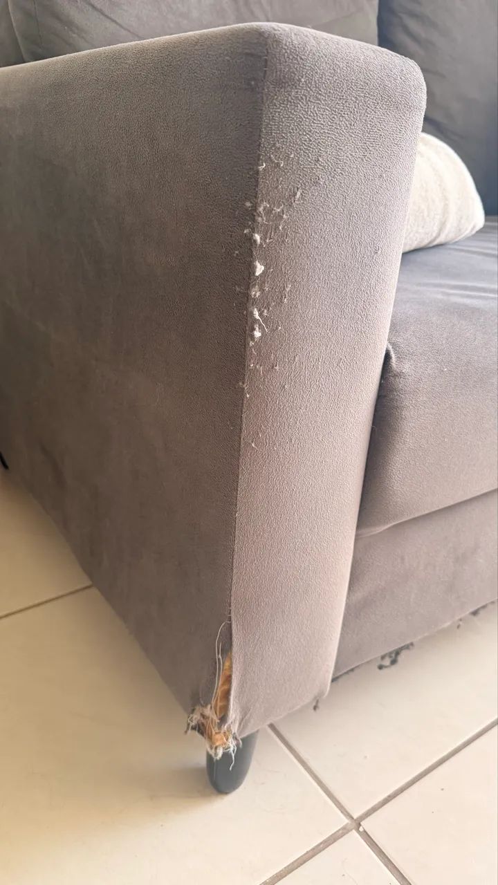 Sofá dois lugares em suede  - Foto 3