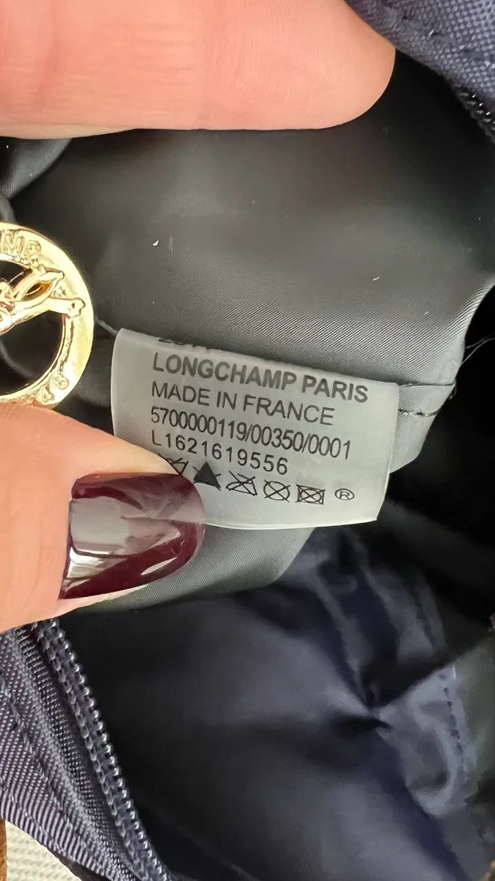 Bolsa LONGCHAMP P azul marinho  - Foto 4