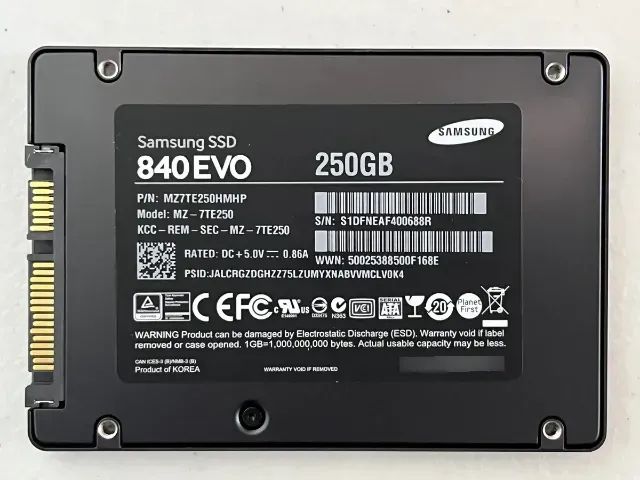Samsung Ssd 840 Evo 250gb