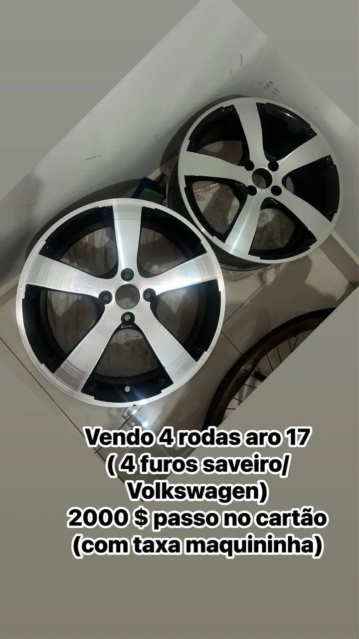 Rodas aro 17, 4 furos. ( saveiro-Volkswagen)