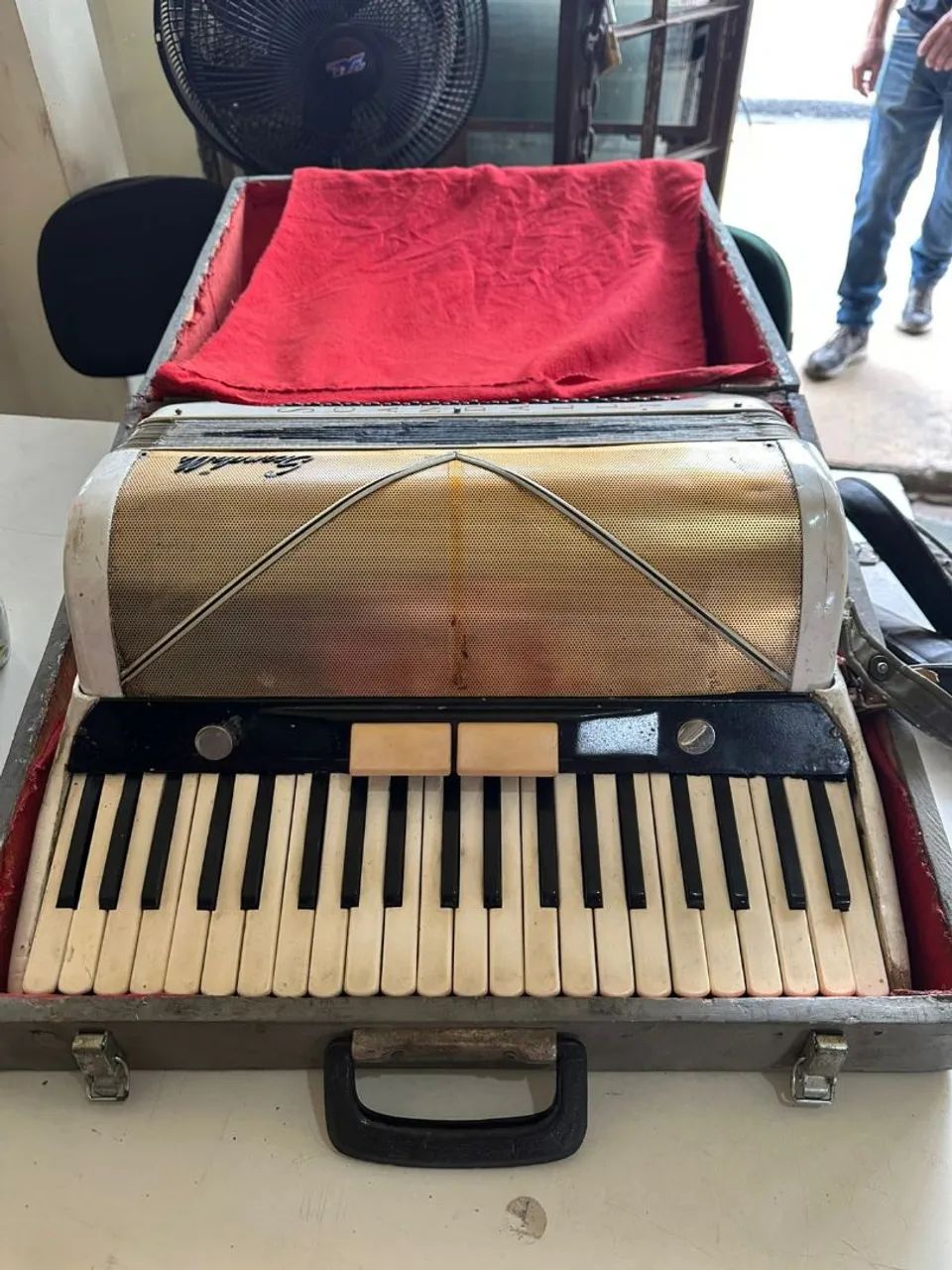 Acordeon Scandalli com estojo 